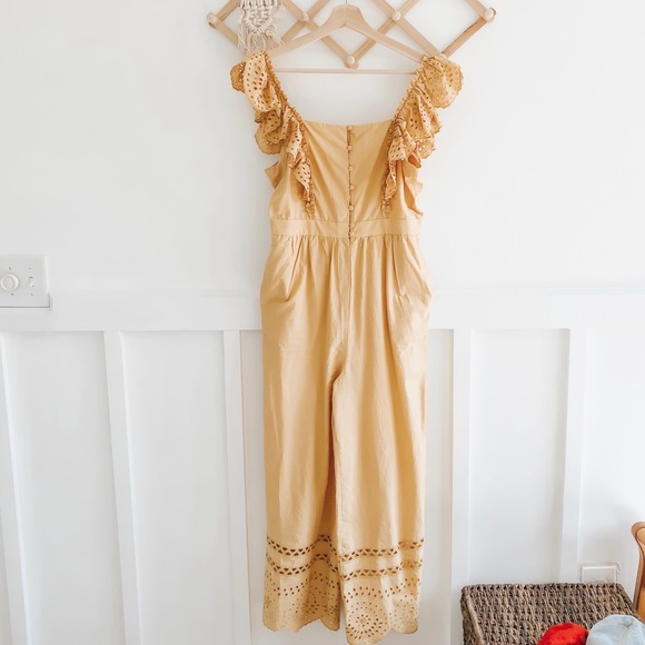 Madewell Pants - Madewell | Yellow Eyelet Jumpsuit